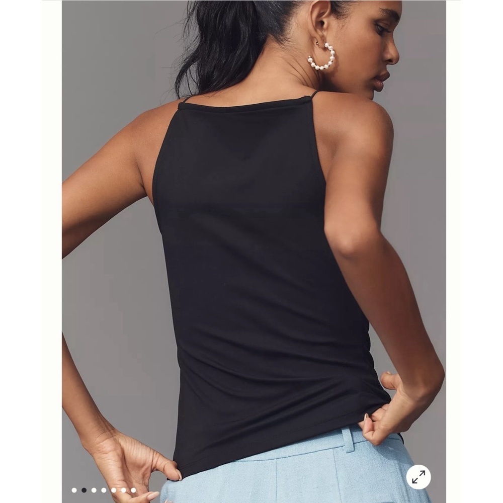 NWT Anthropologie Maeve Square Neck Tank Blue - Picture 4 of 4